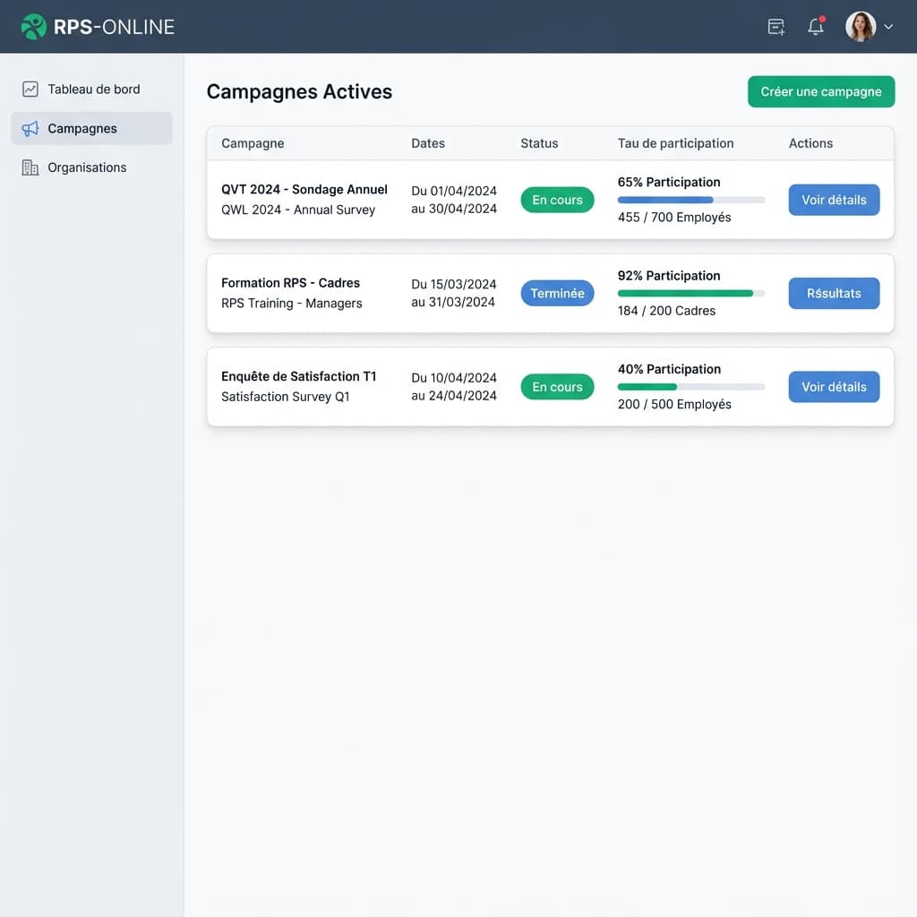 Tableau de bord administrateur